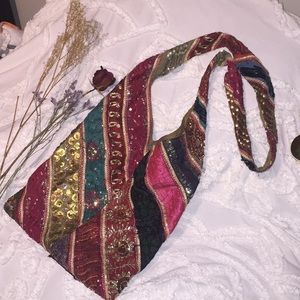 Distressed Sequin Bag